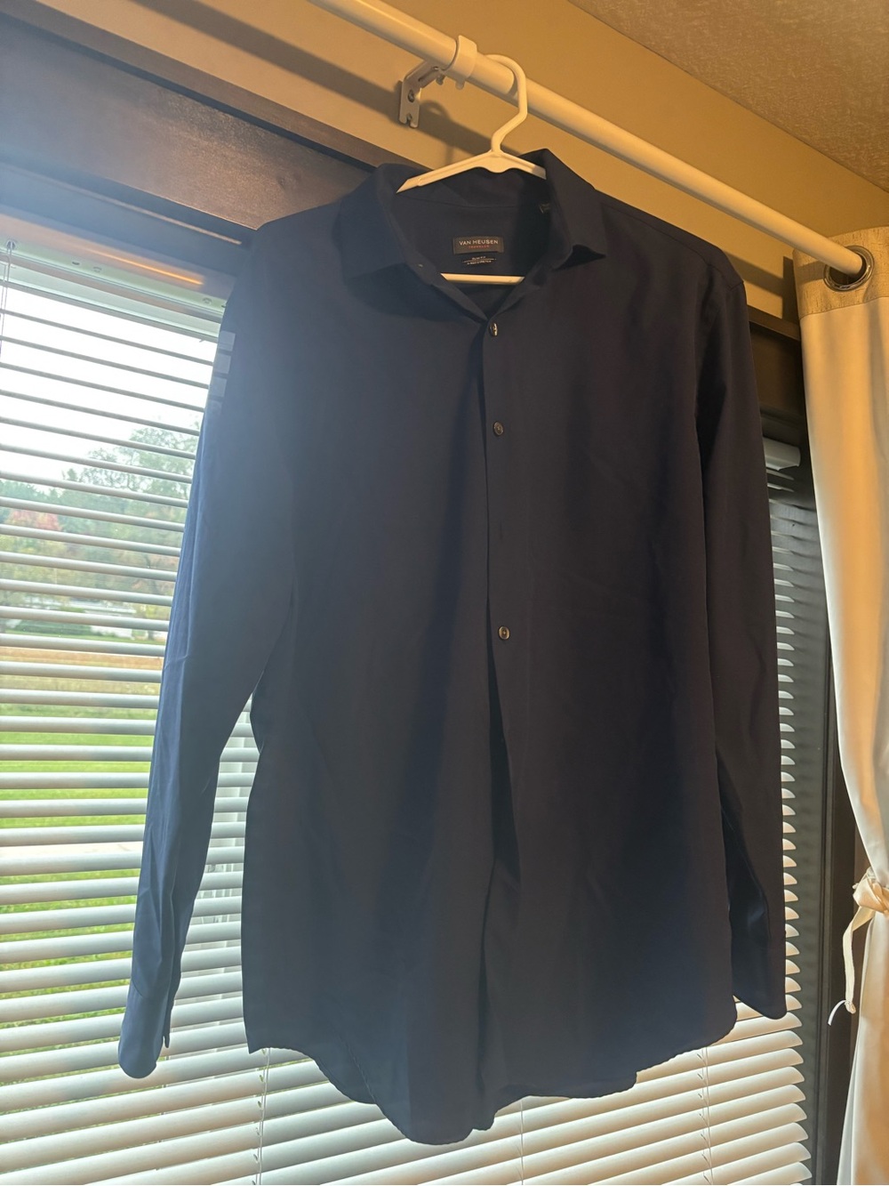 Van Heusen Men’s Dark Navy Dress Shirt